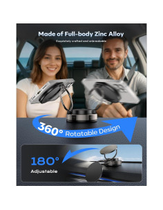 Soporte Magnético para Teléfono de Coche MARUVI Negro 2800gf 2