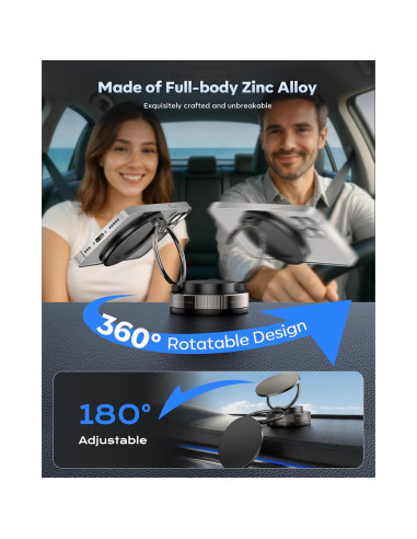 Soporte Magnético para Teléfono de Coche MARUVI Negro 2800gf