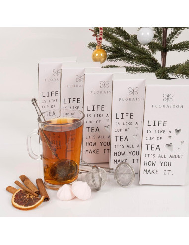 Colador de Té LEVLOVS Snap Ball Acero Inoxidable Paquete de 3