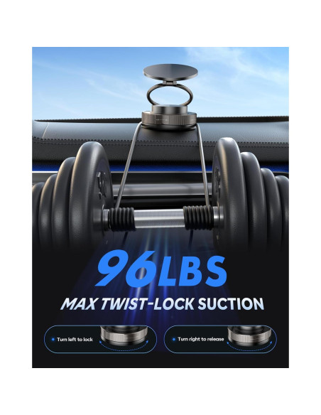 Soporte Magnético para Teléfono de Coche MARUVI Negro 2800gf