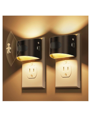 Luz Nocturna LED L LOHAS con Sensor de Movimiento 3000K - Paquete de 2