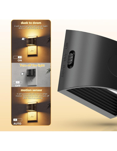 Luz Nocturna LED L LOHAS con Sensor de Movimiento 3000K - Paquete de 2