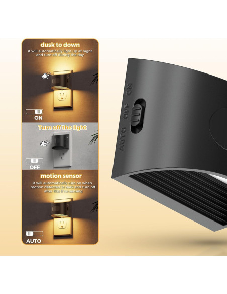 Luz Nocturna LED L LOHAS con Sensor de Movimiento 3000K - Paquete de 2