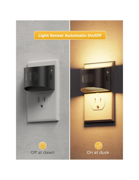 Luz Nocturna LED L LOHAS con Sensor de Movimiento 3000K - Paquete de 2