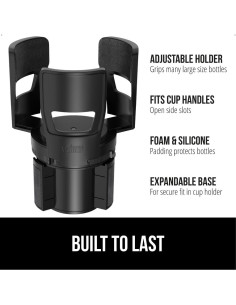 Expansor de Porta Vasos Gorilla Grip Negro Ajustable 18-48oz 2