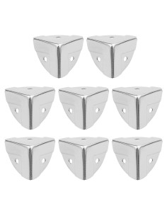 Protectores de Esquinas T Tulead 8PCS Hierro Plata 28mm