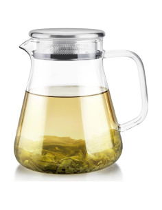 Hervidor de Té One-Touch Teabloom 800 ML Vidrio Borosilicato