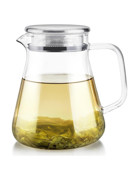 Hervidor de Té One-Touch Teabloom 800 ML Vidrio Borosilicato
