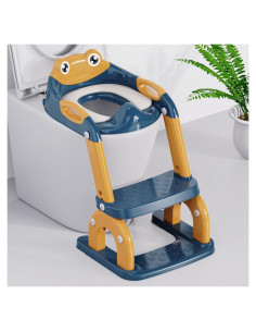 Asiento de Entrenamiento para Baño Bonbay Azul Marino 2-en-1