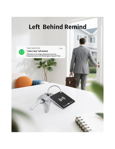 Localizador de Llaves FVJ con Apple Find My - Recargable Negro