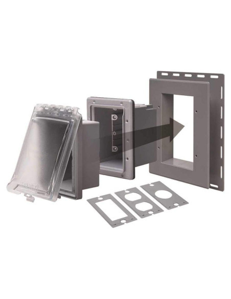 Caja de Salida Empotrada TayMac MR420CG 1-Gang Gris