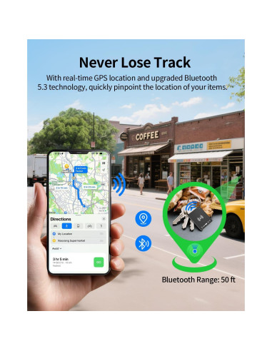Localizador de Llaves FVJ con Apple Find My - Recargable Negro