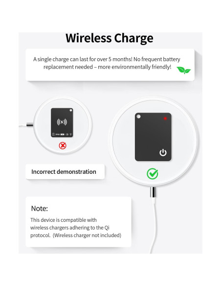 Localizador de Llaves FVJ con Apple Find My - Recargable Negro