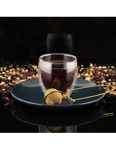 Colador de Té LEVLOVS Snap Ball Acero Inoxidable Paquete de 3