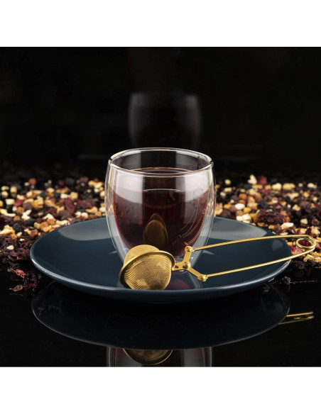 Colador de Té LEVLOVS Snap Ball Acero Inoxidable Paquete de 3