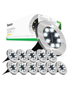 Luces Solares para Jardín Sunco LED 12 Piezas 5000K Impermeables