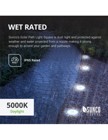 Luces Solares para Jardín Sunco LED 12 Piezas 5000K Impermeables