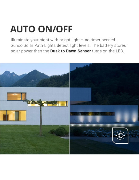 Luces Solares para Jardín Sunco LED 12 Piezas 5000K Impermeables