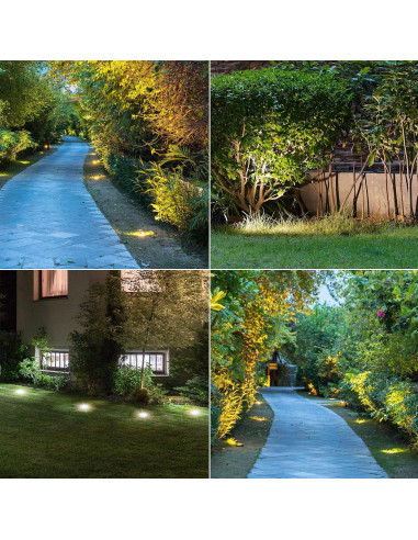 Luces Solares para Jardín Sunco LED 12 Piezas 5000K Impermeables