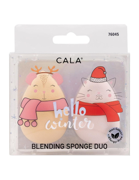 Dúo de Esponjas de Maquillaje CALA Hola Invierno - Suaves y Sin Látex