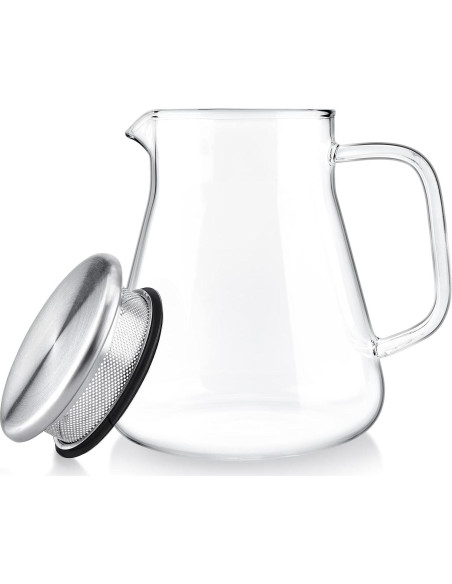 Hervidor de Té One-Touch Teabloom 800 ML Vidrio Borosilicato