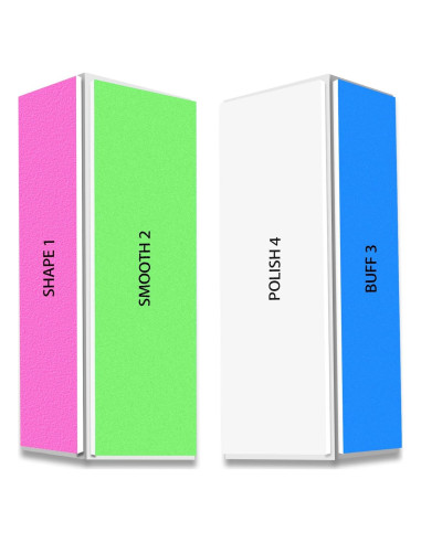 Bloque de Pulido de Uñas HomeyEra 4 Vías 120/240/600/3000 Grano