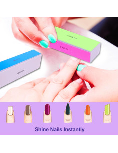 Bloque de Pulido de Uñas HomeyEra 4 Vías 120/240/600/3000 Grano 2