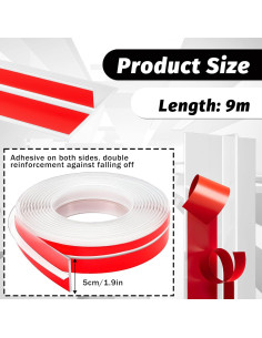 Tira de Aislamiento de Silicona Alrhso 9m Transparente 2