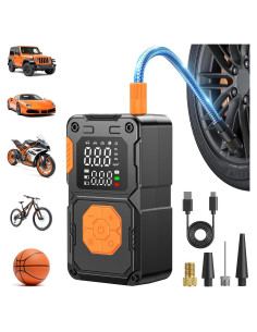 Compresor de Aire Portátil Hajomel EB03D 150PSI con Luz LED