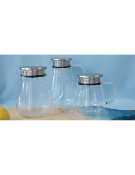 Hervidor de Té One-Touch Teabloom 800 ML Vidrio Borosilicato