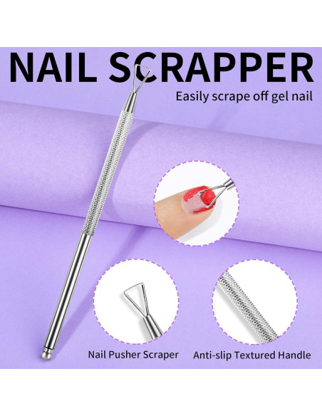 Kit de Manicura Teenitor 5 en 1 - Recortador y Empujador de Cutículas