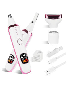 Recortadora de Vello Nasal y Orejas Mendaping 4 en 1 LED