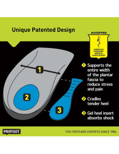Plantillas ortopédicas PROFOOT para fascitis plantar - Alivio talón 2
