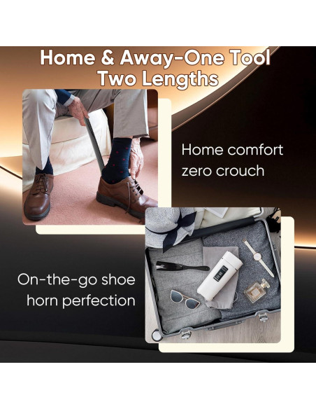 Cuchara para zapatos DeFageH - 3 piezas, mango largo 40.6 cm Cuchara para zapatos DeFageH - 3 piezas, mango largo 40.6 cm