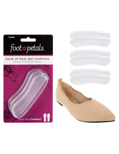 Cojín de Talón Foot Petals para Mujeres - Gel Transparente