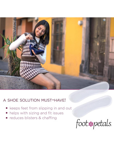 Cojín de Talón Foot Petals para Mujeres - Gel Transparente