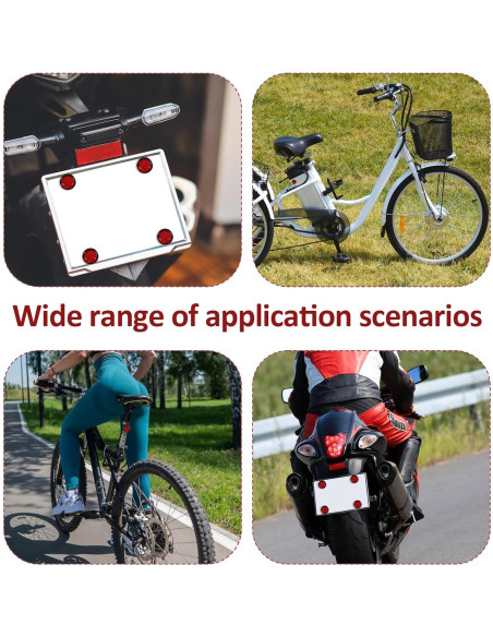 Reflectores Rojos Autoadhesivos Giantree 8 Pcs 2.4 cm