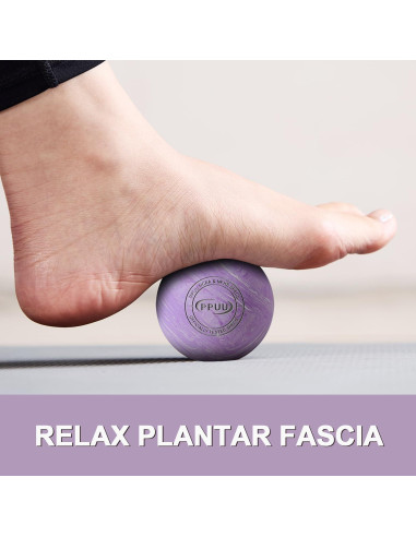 Bola de Masaje Lacrosse PPUU 6.35 cm para Alivio Muscular