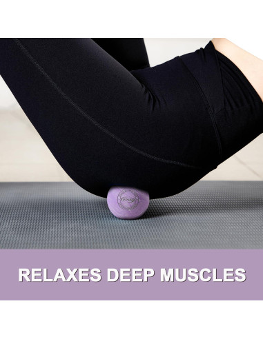 Bola de Masaje Lacrosse PPUU 6.35 cm para Alivio Muscular