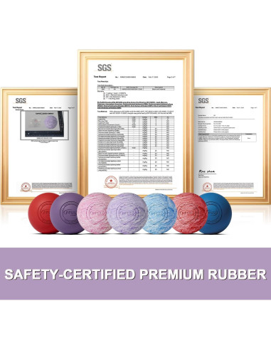 Bola de Masaje Lacrosse PPUU 6.35 cm para Alivio Muscular