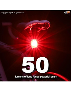 Luz Trasera de Bicicleta Cygolite Hotshot SL 50 Lúmenes USB 2