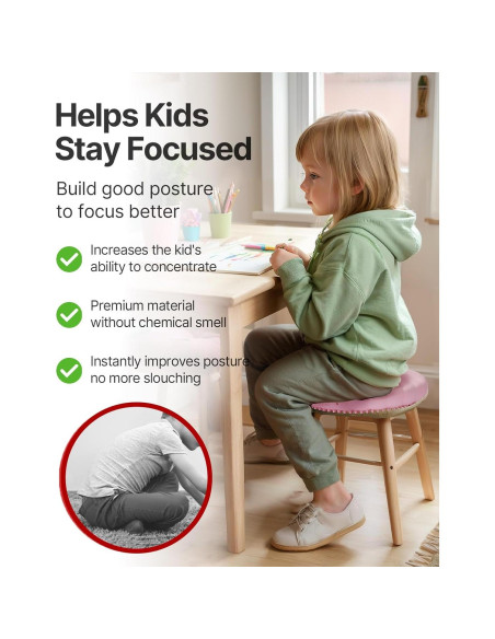 Cojín Inestable YOTTOY Rosa para Equilibrio y Postura