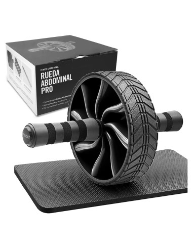 Rueda de Abdominales FEELCAT Rodillo Ab Negro 5.08 cm