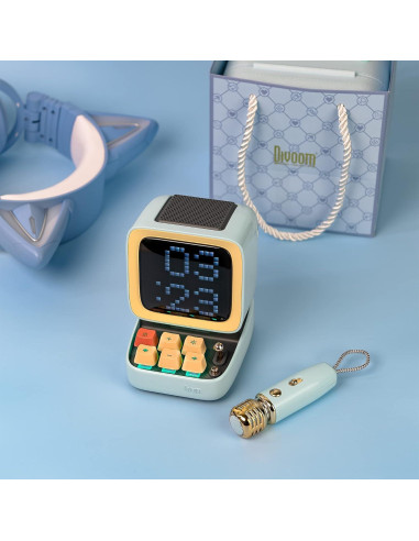 Altavoz Bluetooth Divoom Ditoo-Mic con Micrófono Karaoke RGB