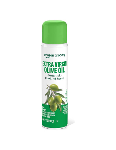 Aceite de Oliva Extra Virgen Spray Antiadherente Amazon Grocery 198g