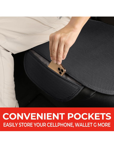 Cubiertas de Asiento Trasero Xokaimeo Negro Ajuste Universal