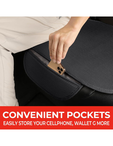 Cubiertas de Asiento Trasero Xokaimeo Negro Ajuste Universal