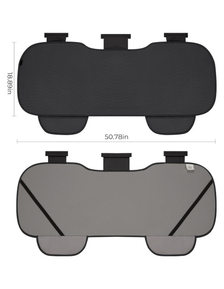 Cubiertas de Asiento Trasero Xokaimeo Negro Ajuste Universal