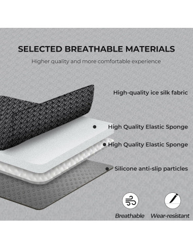 Cubiertas de Asiento Trasero Xokaimeo Negro Ajuste Universal