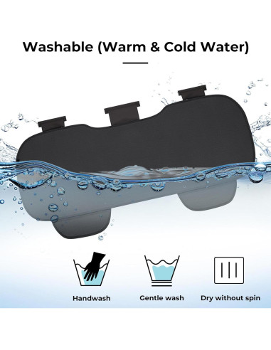 Cubiertas de Asiento Trasero Xokaimeo Negro Ajuste Universal